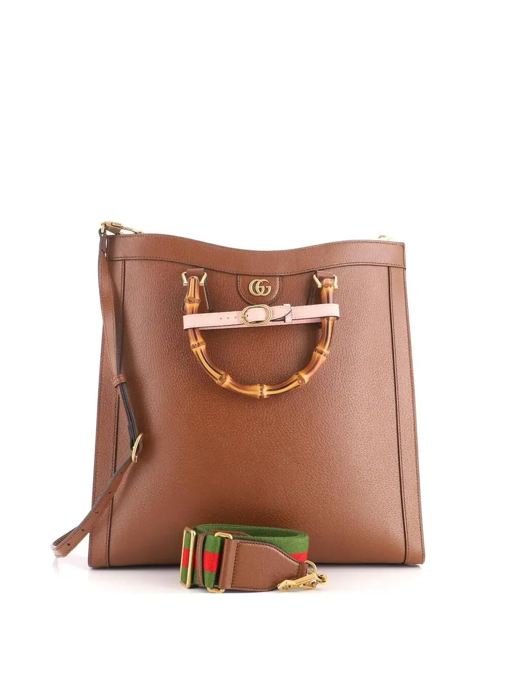 Gucci Diana Nm Bamboo Handle Tote #340834G18B